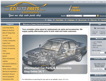 Tablet Screenshot of eziautoparts.com.au